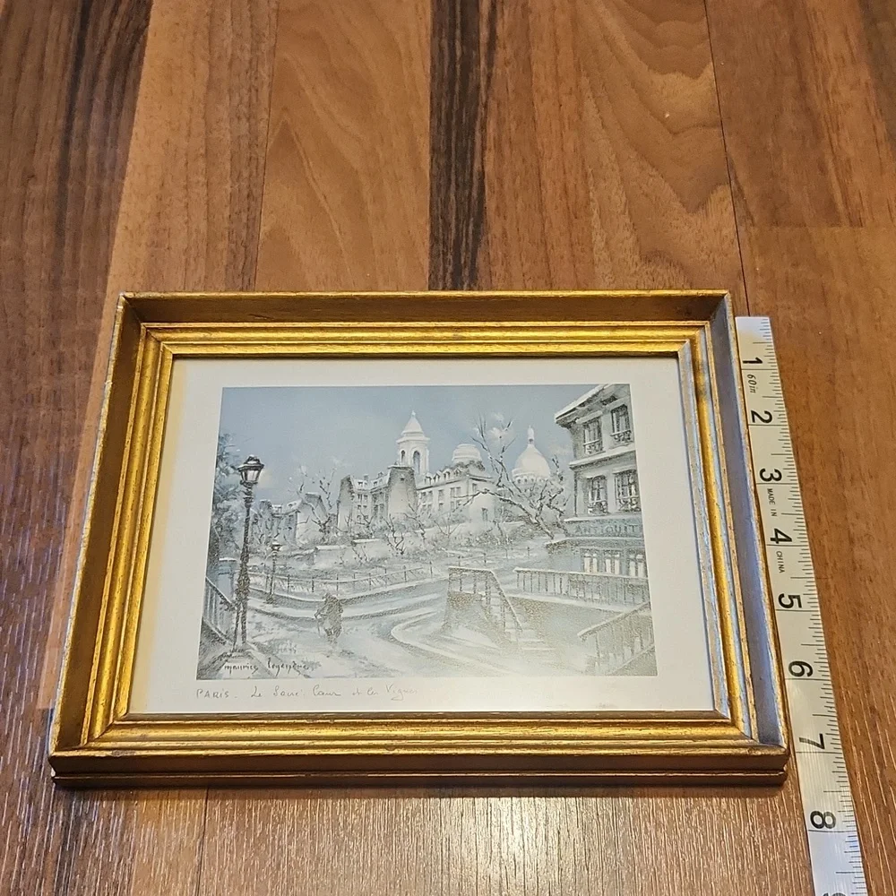 Vintage Framed Print Paris Le Sacré Coeur Et Les Vignes by Maurice Legendre